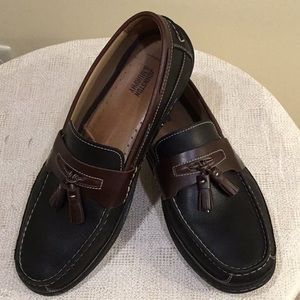 **EUC** Johnston & Murphy black tassel leather moccasin. Size 12.